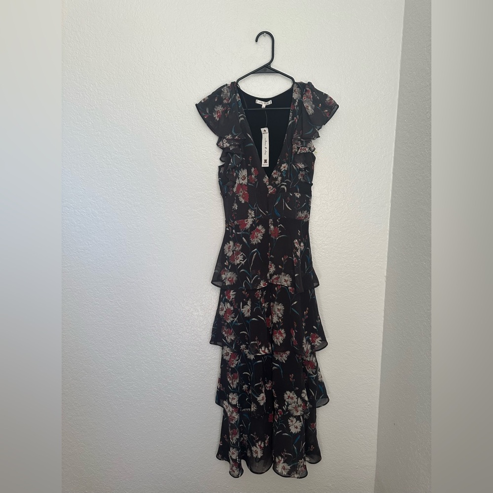 Willow & Clay Black Floral Maxi Dress